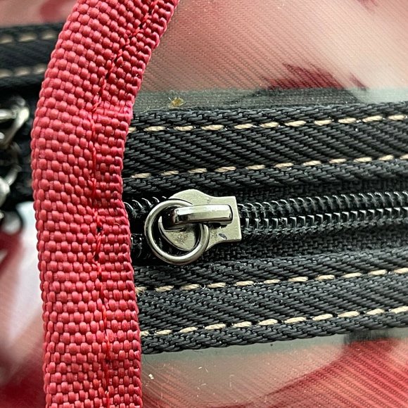 Maxx New York 13" Makeup Bag Black Nylon Outside Clear PVC Inside - Picture 10 of 11